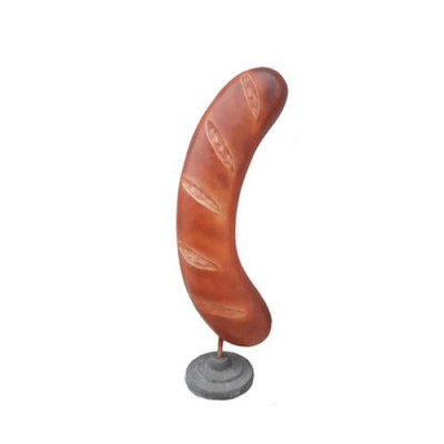 Presentoir fir Geschäft, Buttek, Restaurant, Schëld, Skulptur, Zoossiss, Wurscht, 190cm, Nei