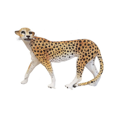 Dekoratioun Gaart Figuren Statue Skulptur Leopard Deko Statuen Figur 85x135cm