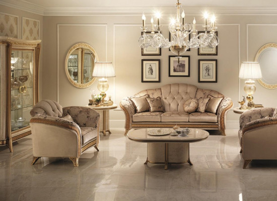 Sëtzgrupp 3+2+1 Setzer Wunnlandschaft Canapé Couch Arredoclassic Garnitur Canapéen