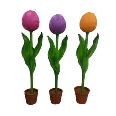 Blumm 190cm Tulpe Gaart Design Planz Abstrakt Skulptur Wielbar Statuen 190cm