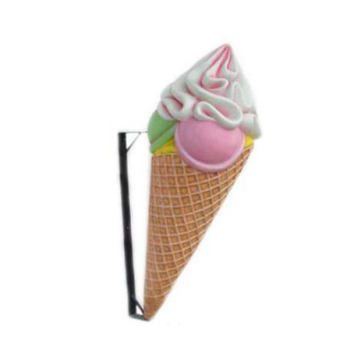 Glace Crèmerie Mauer Dekoratioun Figuren Gastronomie Skulpturen Nei 110 cm
