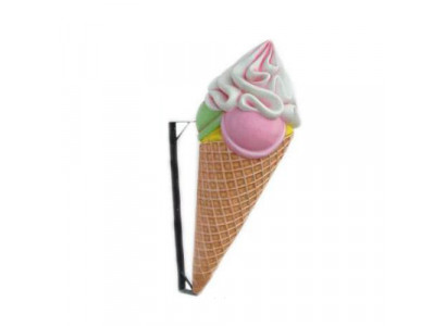 Glace Crèmerie Mauer Dekoratioun Figuren Gastronomie Skulpturen Nei 110 cm