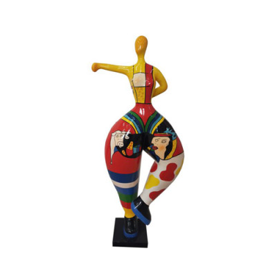 Ballerina Figur, abstrakt Figuren, Statuen, modern Statue, faarweg bemoolt, nei, 85cm