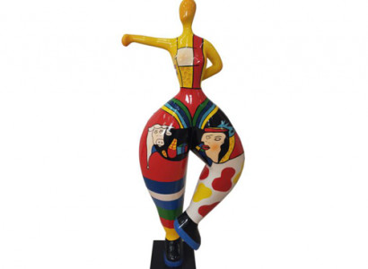 Ballerina Figur, abstrakt Figuren, Statuen, modern Statue, faarweg bemoolt, nei, 85cm