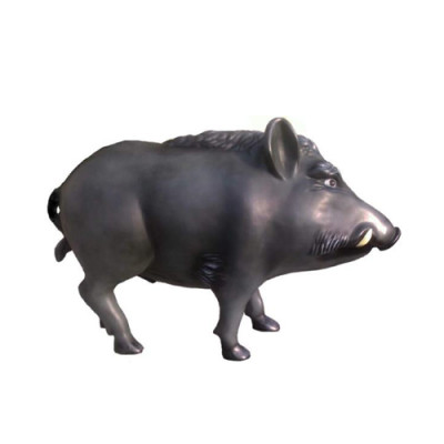 Abstrakt dekorativ Wuelschweinsskulptur Wuelschwein Juegd Gaart Skulptur Figur