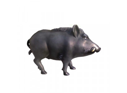 Abstrakt dekorativ Wuelschweinsskulptur Wuelschwein Juegd Gaart Skulptur Figur