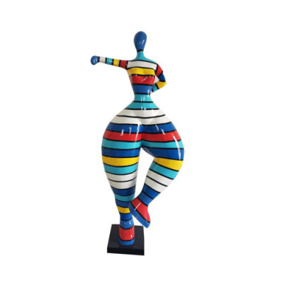 Modern Ballerina Figur PVC Skulptur Dekoratioun 85cm Deko Figuren Statuen Nei