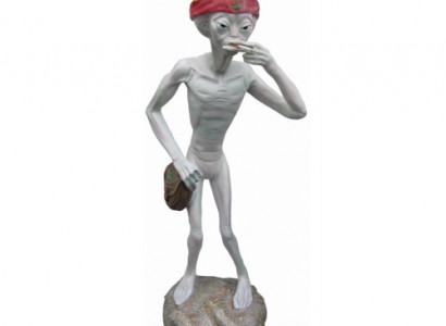 Alien Kiffer Lustig Deko Figur Statue Skulptur 132 cm Figuren Statuen Skulpturen