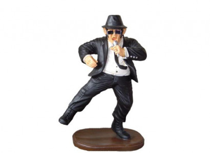 Dekorationsfigur Statue Skulptur 90 cm Figuren Statuen Skulpturen Dance Black Men P121