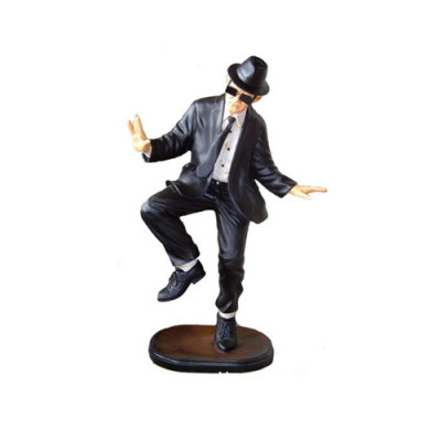 Deko Figur Statu Skulptur 90cm Figuren Statuen Skulpturen Männer Schwaarz Bridder