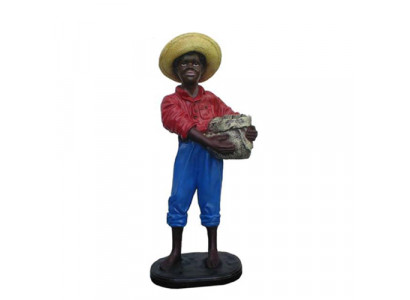 Deko Figur Statue Skulptur 115 cm Figuren Statuen Skulpturen Schwaarze Jong P78
