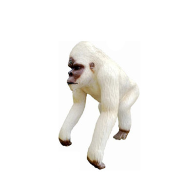 Affe Figur abstrakt Figuren Statuen modern Sëlwer gemoolt nei 70cm Statue Nei
