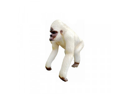 Affe Figur abstrakt Figuren Statuen modern Sëlwer gemoolt nei 70cm Statue Nei