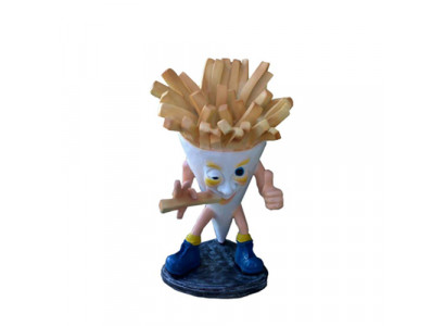 Pommes Fritte Schnellimbiss Skulptur Dekoratioun Figuren 85cm Nei Gastronomie Aufsteller
