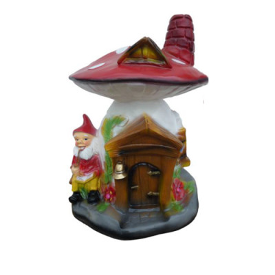 Skulptur Champignonhaus Statue Gaart Figuren 75cm Statuen Skulpturen Figur Nei
