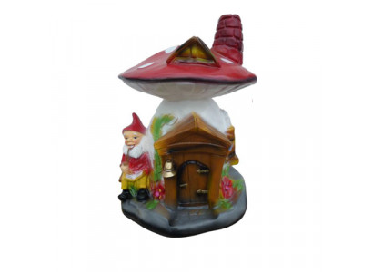 Skulptur Champignonhaus Statue Gaart Figuren 75cm Statuen Skulpturen Figur Nei