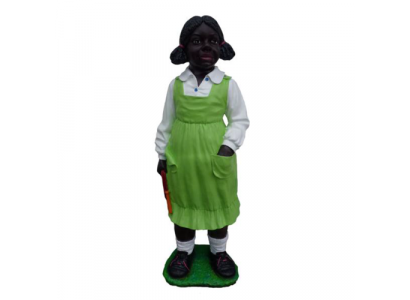 Deko Figur Statu Skulptur 8 cm Figuren Statuen Skulpturen Schwaarzt Meedchen P38