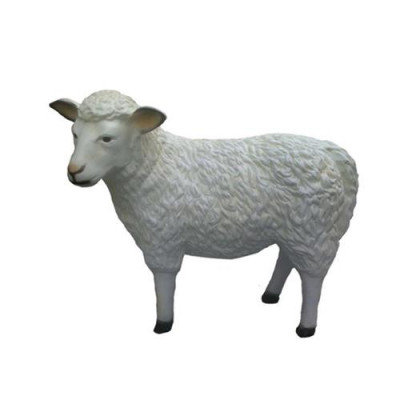 Schof Dekorativ Statue Gaart Figure Statuen 80 cm Liewensgréisst Figur