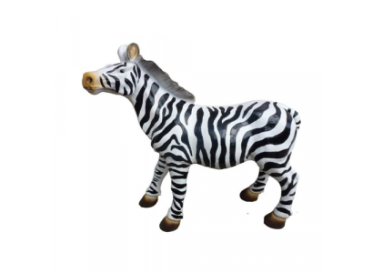 Modernen Design Zebra Déier Gaart aus Plastik Dekoratioun Deko Skulptur 70cm Nei