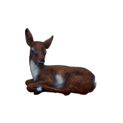 Figur Skulptur Gaart Dekoratioun Deko Skulptur Statue Rehkitz Hueskannchen 58cm