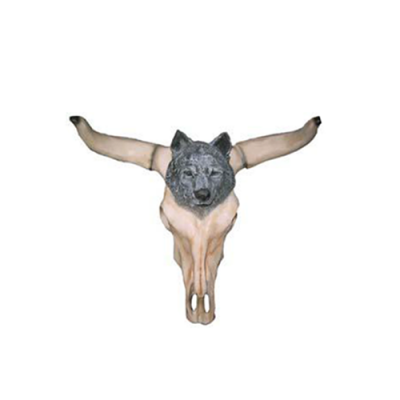 Bulle Kapp vun engem Rënd déieren Dekoratioun net Echt 54cm Mauer Design Waasserbüffel Kapp.