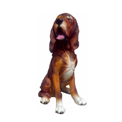 Hond Dekorativ Statue Gaartfiguren Statuen 45cm Liewensgréisst Figur Plastik