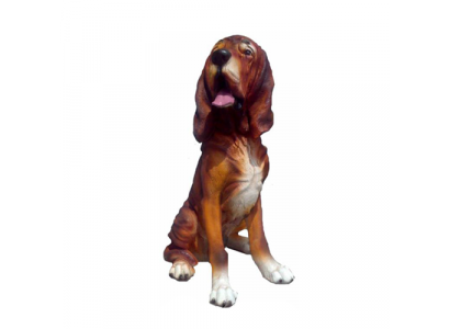 Hond Dekorativ Statue Gaartfiguren Statuen 45cm Liewensgréisst Figur Plastik