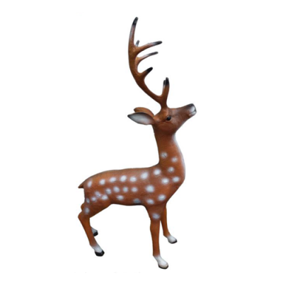 Schéi dekorativ modern Skulptur vun engem Hierscht, Figurenhéicht 75 cm.