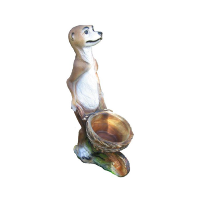 Modern Design Frettchen Gaart Plastik Deko Skulptur 60cm Statue Dekoratioun