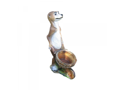 Modern Design Frettchen Gaart Plastik Deko Skulptur 60cm Statue Dekoratioun