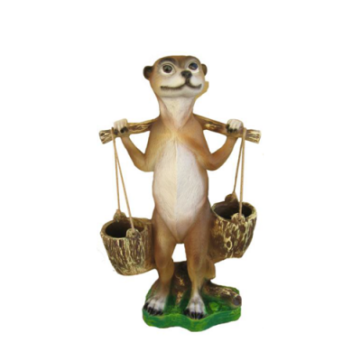 Modern Design Frettchen Gaart Plastikskulptur 60cm Statu Dekoratioun Deko