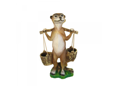 Modern Design Frettchen Gaart Plastikskulptur 60cm Statu Dekoratioun Deko