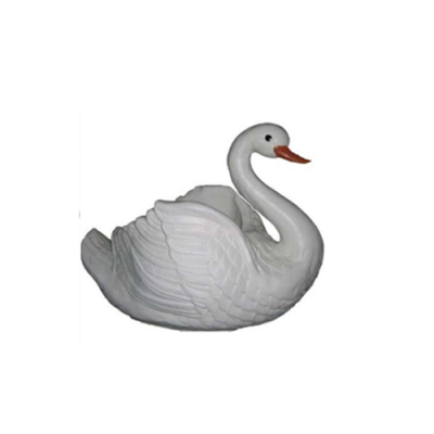 Schwan Dekorativ Statue Gaart Figuren Statuen 34cm Liewensgréiss Figur Plastik