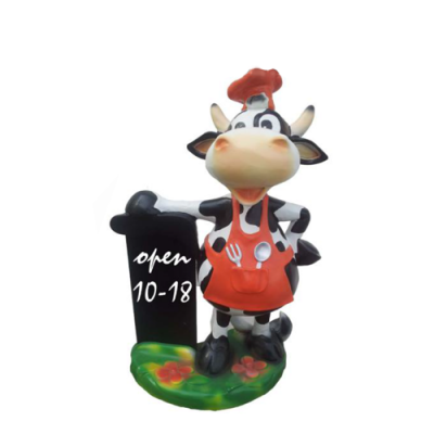Modern Figur Kou Rënd Plastik Skulptur Statuen Figuren Dekoratioun Kallef 55cm