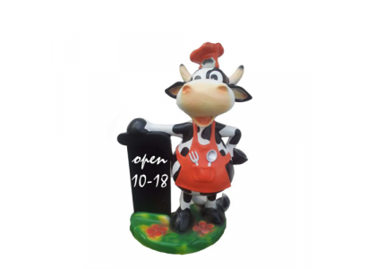 Modern Figur Kou Rënd Plastik Skulptur Statuen Figuren Dekoratioun Kallef 55cm