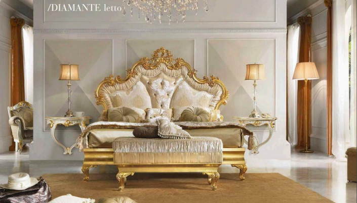 Klassesch Bett Barock Rokoko Hotel Better Polsterbett Duebelbett 180x200cm