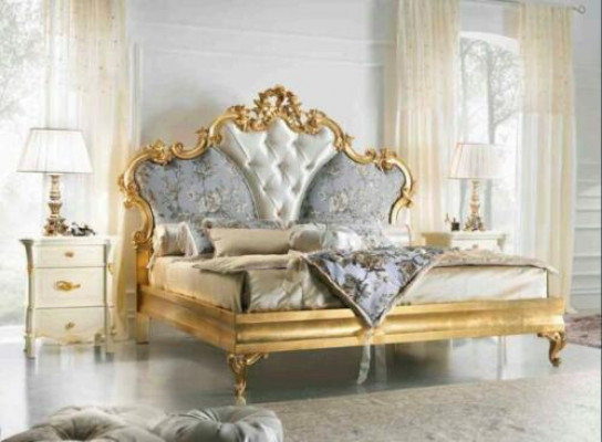 Klassesch Bett Barock Rokoko Hotel Better Polsterbett Duebelbett 180x200cm
