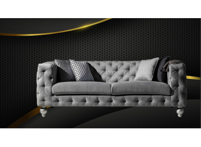 Dreisëtzer Stoff Wunnzëmmer Gro Design Sofa Sofas Samt xxl grouss Polster Couchen