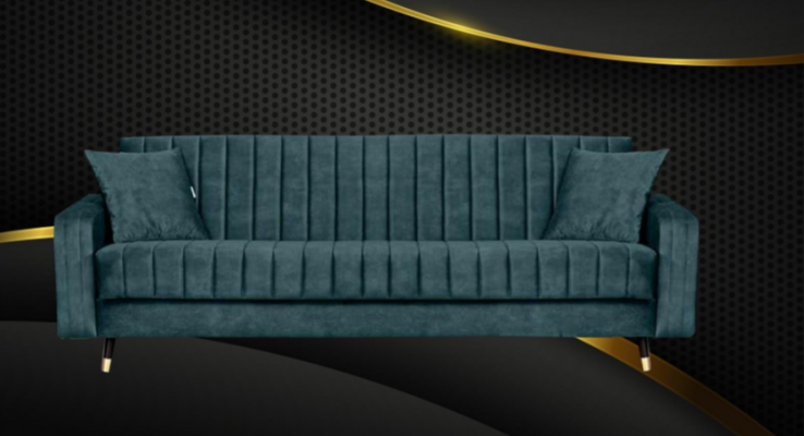 Dräisëtzer Stoff Wunnzëmmer Rosa Design Sofa Sofas Samt XXL grouss Polster Couchen