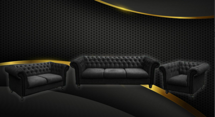 Dräisëtzer Stoff Stuff wäiss Design Sofa Sofae Samett xxl grouss Polster Couchen