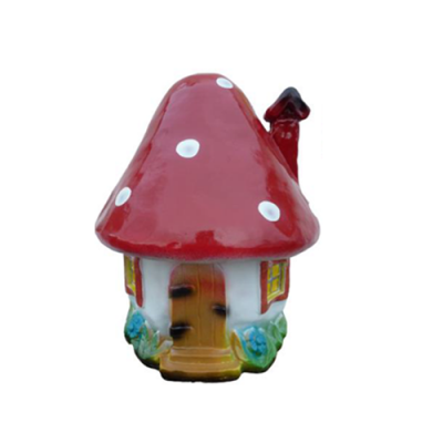 Skulptur Pilzhäus Statue Gaart Figuren 44cm Statuen Skulpturen Figur Nei