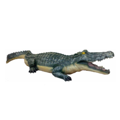 Dekorativ Statu Gaart Figuren Statuen 50cm Krokodil Figur Plastik Neit Déier