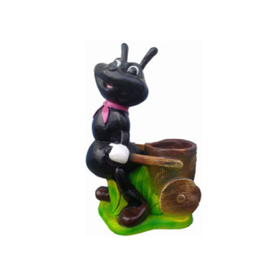 Gaart Ameis Gaart Dekoratioun Figuren Statuen Figur Hand bemoolt Nei 48 cm