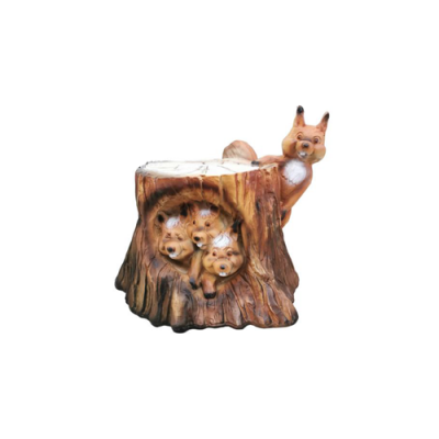 Dekoratioun Skulptur, Eechkätzchen Wandfigur, nei Skulpturen, Figuren 35cm, nei.