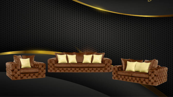Chesterfield Design Wunnzëmmer Sofagarnitur Miwwelen Couch 321 Still