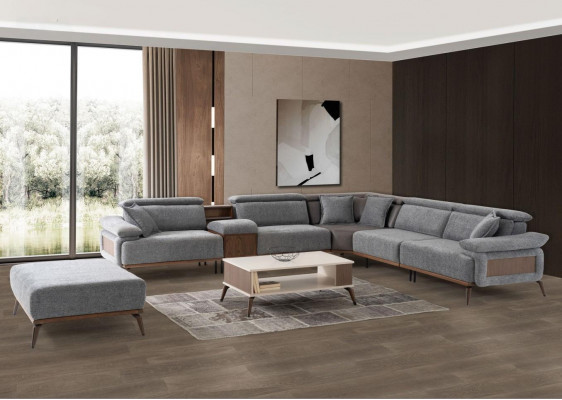 Eckcouch L-Form Stoffcouch Polstercouch Couch Sofa Blo Modernen Stoff