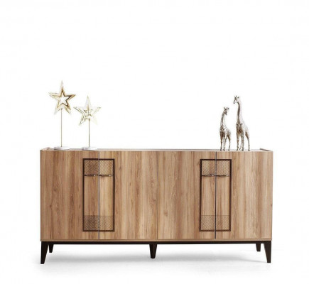 Anrichte Sideboard Schaf Holzschaf Holz Braun Wunnzëmmer