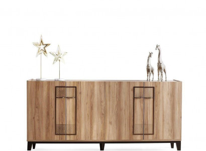 Anrichte Sideboard Schaf Holzschaf Holz Braun Wunnzëmmer