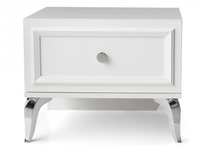 Gruppe Nuetsdëscher 2 Stéck Nuetskonsole Niewendëscher Holz Wäiss Modern.