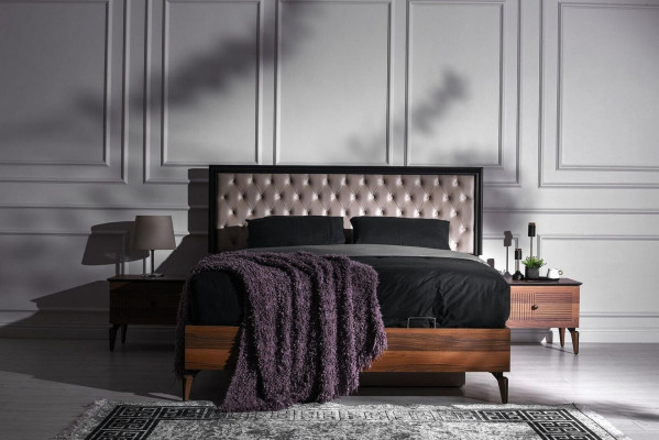 Komplett duebel Bett Schlofkummer Nuetsdëscher Brong Schlofkummer 4 Deeler Schaf